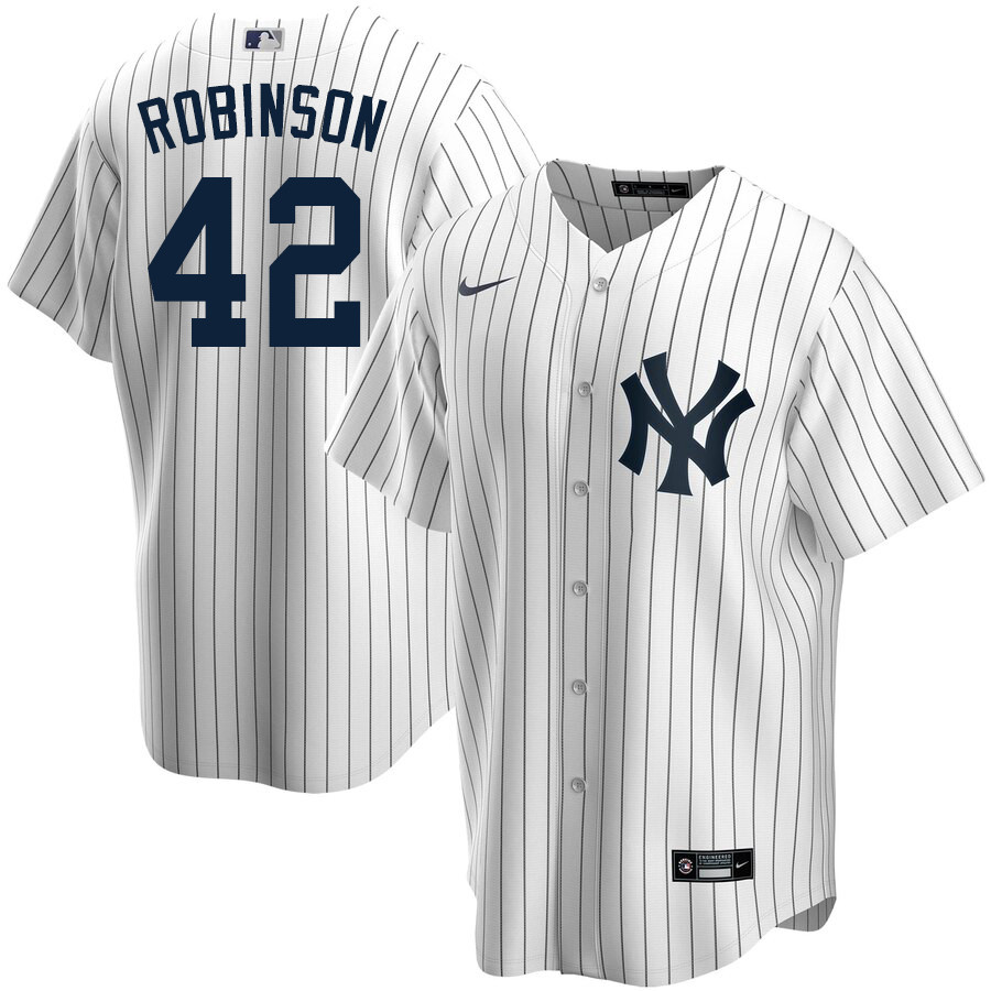 2020 Nike Men #42 Jackie Robinson New York Yankees Baseball Jerseys Sale-White